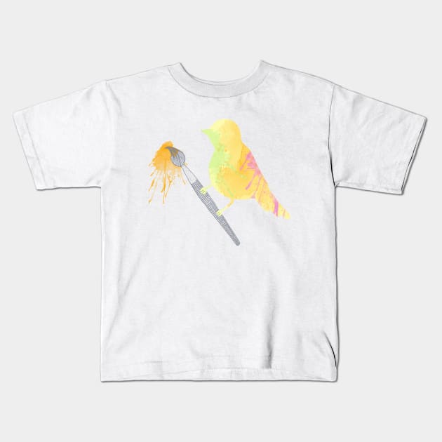 Splash of Color Kids T-Shirt by MJ
